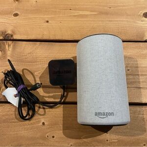 Amazon Alexa Echo Grey 2nd Gen Smart Assistant Sandstone Fabric AI Speaker Home